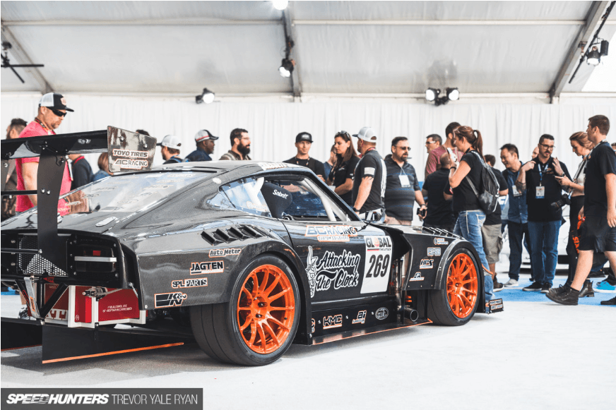 Speedhunters // Garage-Built: The All-Carbon Z-Car - Attacking the Clock Racing