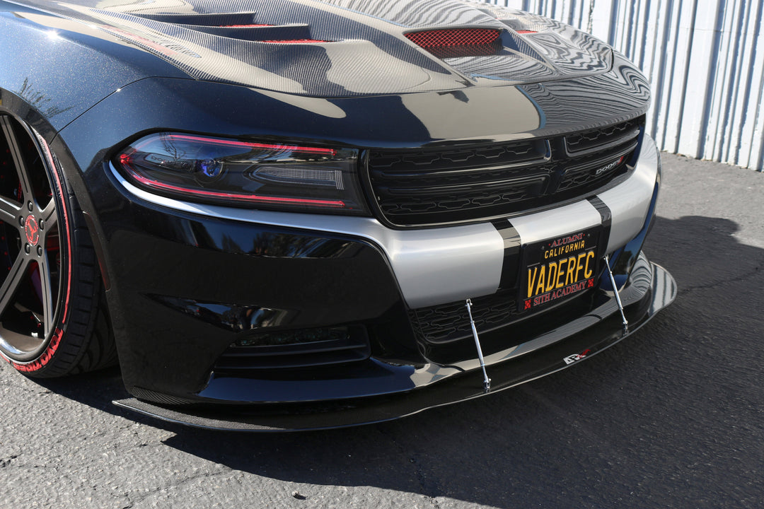 Dodge Charger RT/ SXT Carbon Fiber Front Wind Splitter 2015 - 2018