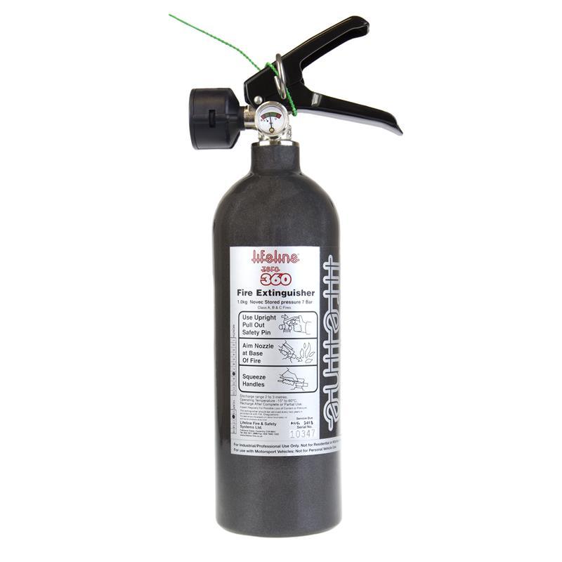 Lifeline Zero 360 Novec 1230 Hand Held Fire Extinguisher (H) - Attacking the Clock Racing