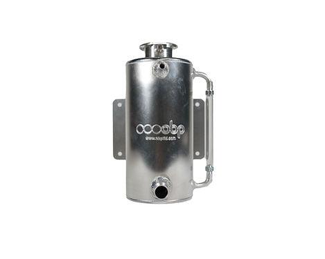 obp Motorsport 1.5 Litre Vertical Aluminium Header Tank with Sight Tube (Round) - Attacking the Clock Racing