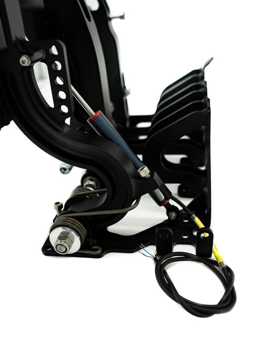 obp Motorsport Racing Series Pedal System - Silver / Floor Mount Bulkhead Fit 3 Pedal - Attacking the Clock Racing