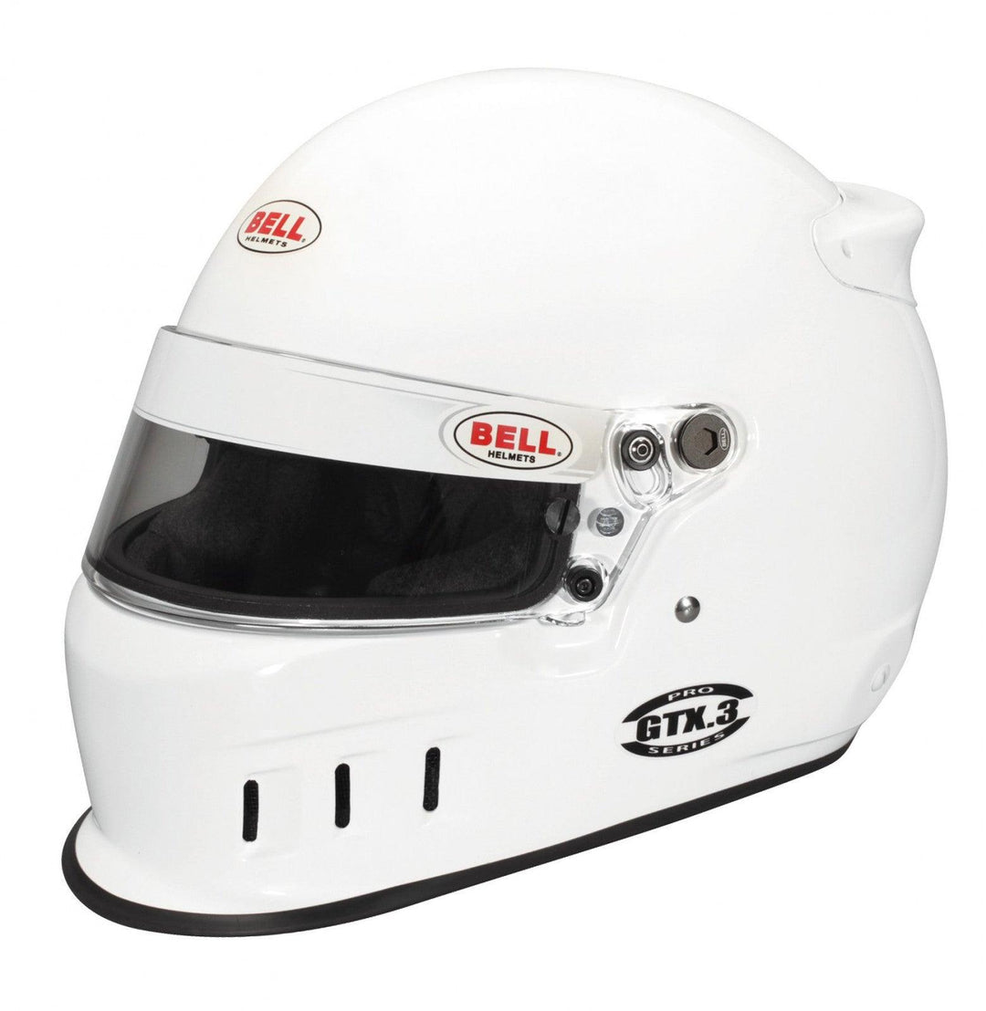 Bell GTX.3 White Racing Helmet - 61 plus cm - Attacking the Clock Racing