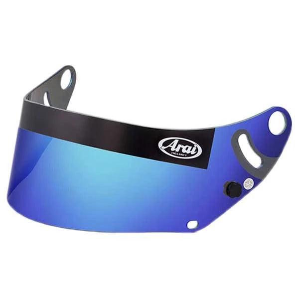 Arai GP-7 Anti-Fog Shield Blue Mirror - Attacking the Clock Racing