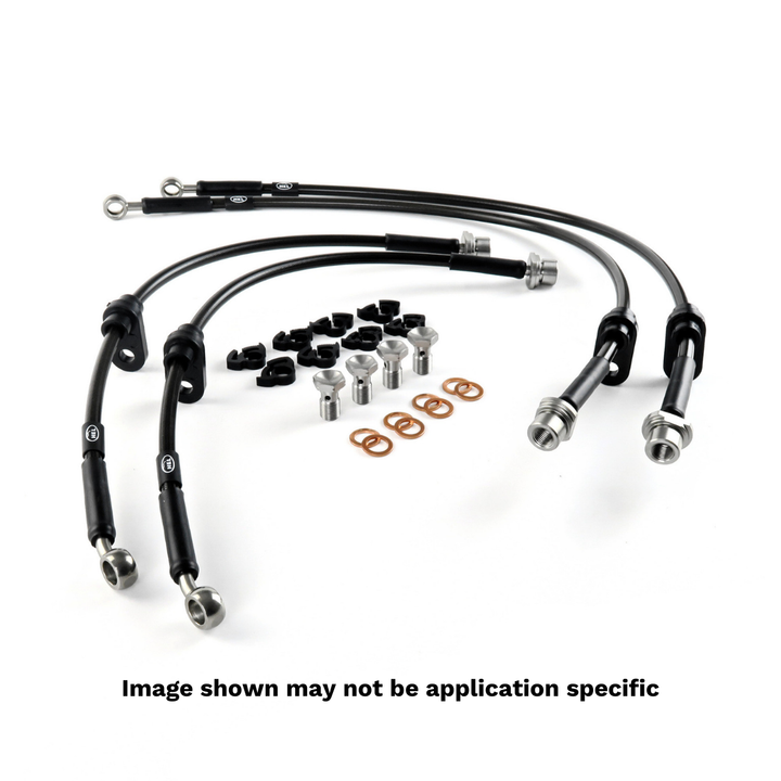 HEL Performance Brake Lines for Mercedes 126 Series 420SE 4.2 1986-1991, Stainless Steel Braided