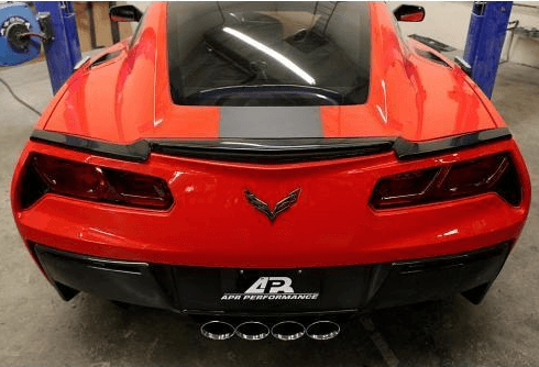 APR Performance Carbon Fiber Spoiler Delete Corvette C7 - Attacking the Clock Racing
