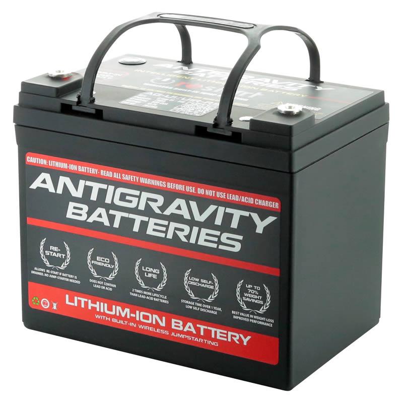 Antigravity U1/Group U1R Lithium Auto Battery w/Re-Start - Right Positive Terminal Location - Attacking the Clock Racing