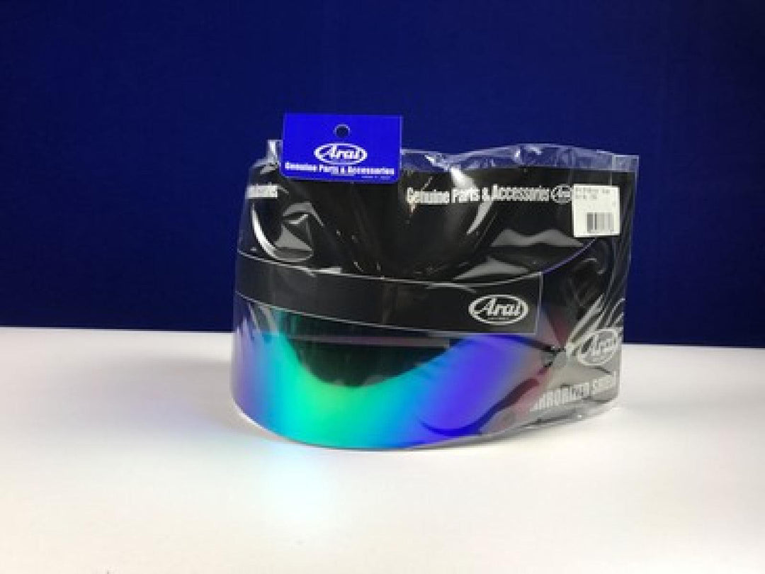 Arai GP-6 Mirror Shield Blue - Attacking the Clock Racing