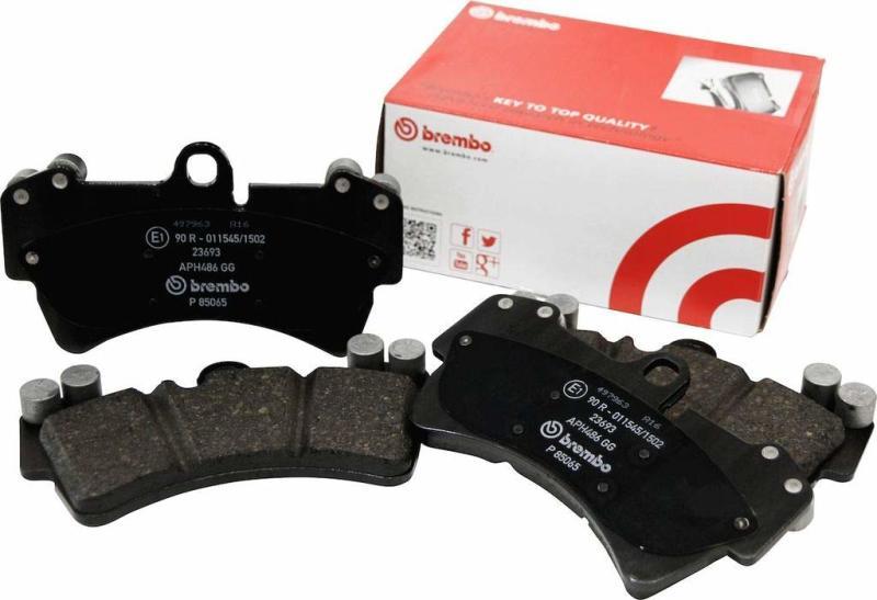 Brembo 11-18 Porsche Cayenne/15-18 Macan/10-13 Panamera Front Premium NAO Ceramic OE Equivalent Pad - Attacking the Clock Racing