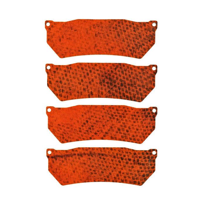 Carbon Fibre Brake Pad Shims for Ford Mustang FP350S with AP Calipers 2018-on - Attacking the Clock Racing