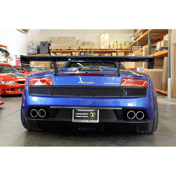 APR Performance GT-250 Lamborghini Galardo LP 66" Adjustable Carbon Fiber Wing - Attacking the Clock Racing