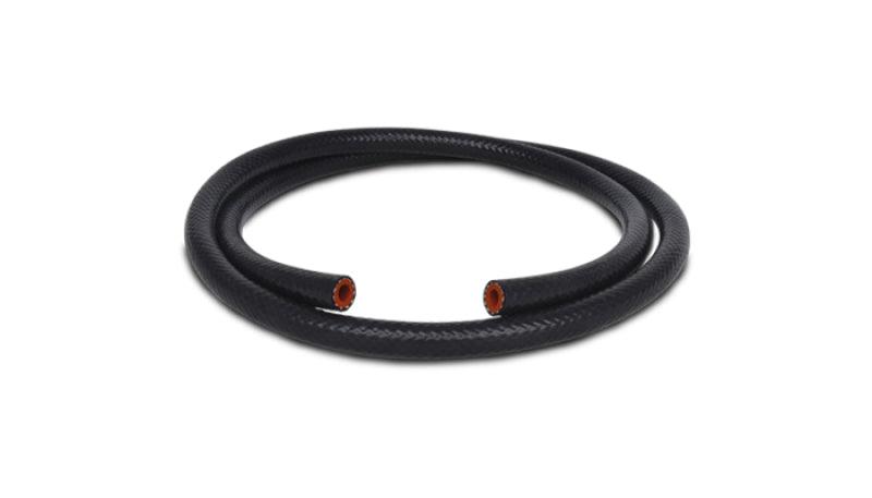 Vibrant 1in (25mm) I.D. x 20 ft. Silicon Heater Hose reinforced - Black - Attacking the Clock Racing