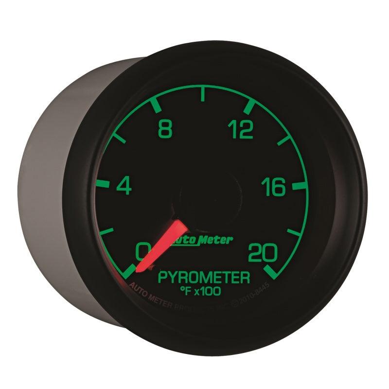 Autometer Factory Match Ford 52.4mm Full Sweep Electronic 0-2000 Deg F EGT/Pyrometer Gauge - Attacking the Clock Racing