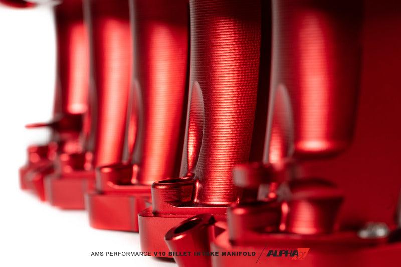 AMS Performance V10 Audi R8 / Lamborghini Huracan / Performante Billet Intake Manifold - CLR Anodize - Attacking the Clock Racing