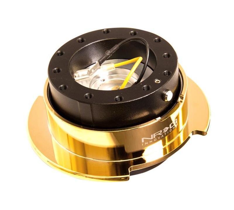 NRG Quick Release Kit Gen 2.5 - Black Body / Chrome Gold Ring - Attacking the Clock Racing