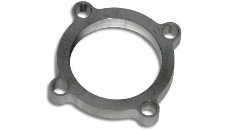 Vibrant GT series / T3 Turbo Discharge Flange (4 Bolt) with 2.5in Inlet I.D. T304 SS 1/2in Thick - Attacking the Clock Racing