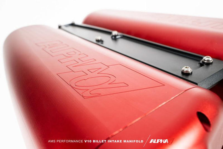 AMS Performance V10 Audi R8 / Lamborghini Huracan / Performante Billet Intake Manifold - CLR Anodize - Attacking the Clock Racing