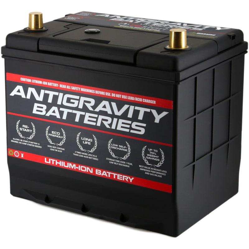Antigravity Group 24 Lithium Car Battery w/Re-Start - 40Ah Right Terminals - Attacking the Clock Racing