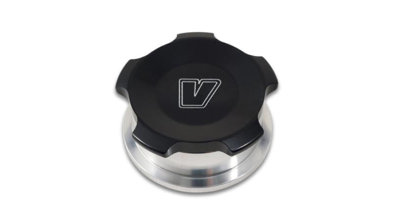 Vibrant 1.5in OD Aluminum Weld Bungs w/ Black Anodized Threaded Cap (incl. O-Ring) - Attacking the Clock Racing