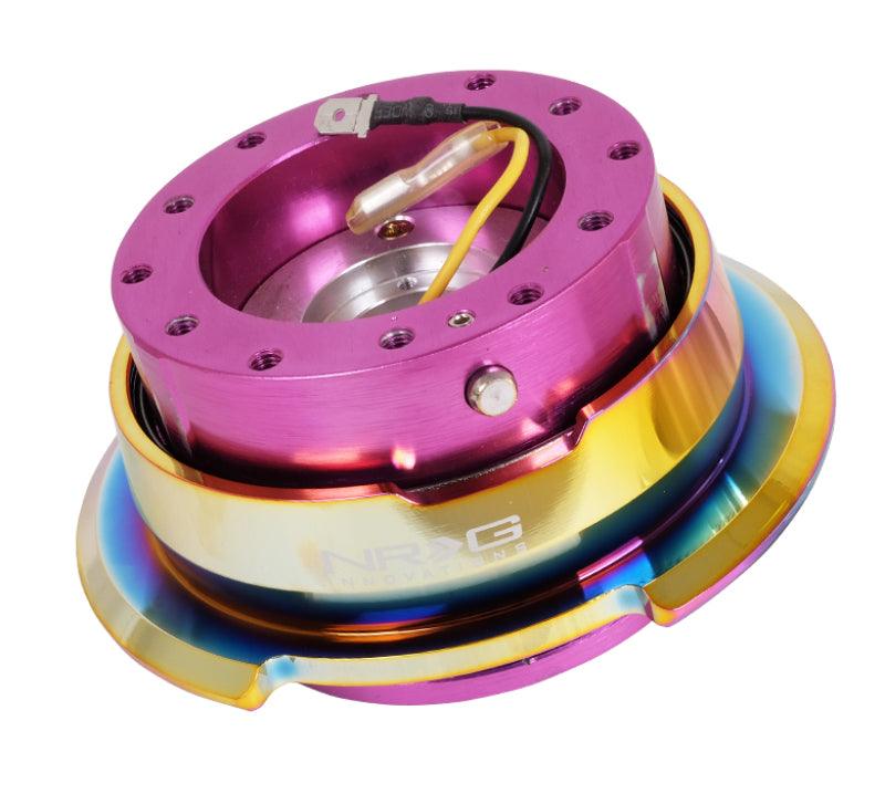 NRG Quick Release Gen 2.8 - Purple Body / Neochrome Ring - Attacking the Clock Racing