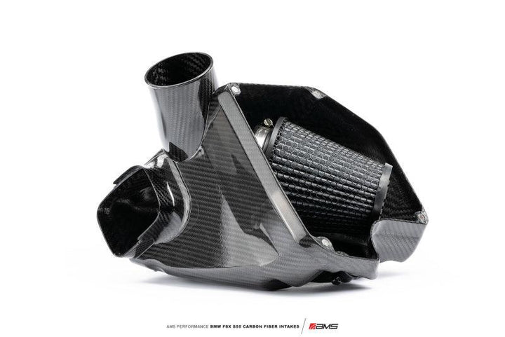 AMS Performance 15-18 BMW M3 / 15-20 BMW M4 w/ S55 3.0L Turbo Engine Carbon Fiber Intake - Attacking the Clock Racing