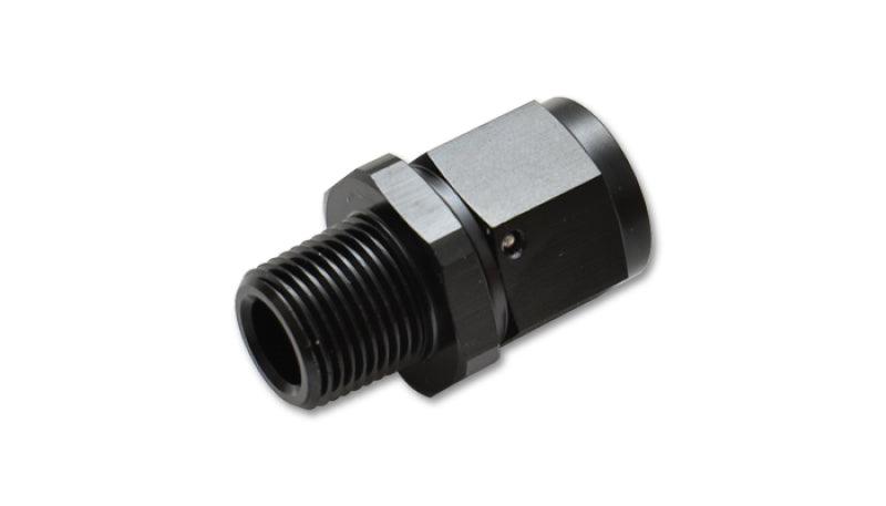 Vibrant -4AN to 1/4in NPT Female Swivel Straight Adapter Fitting - Attacking the Clock Racing