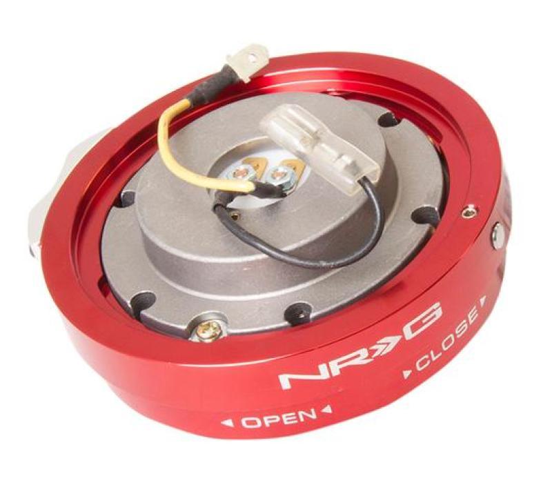 NRG Thin Quick Release - Red - Attacking the Clock Racing