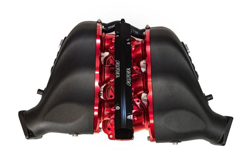 AMS Performance Nissan GT-R Alpha Cast Plenum/Billet Intake Manifold w/Secondary Fuel Rail - Blue - Attacking the Clock Racing