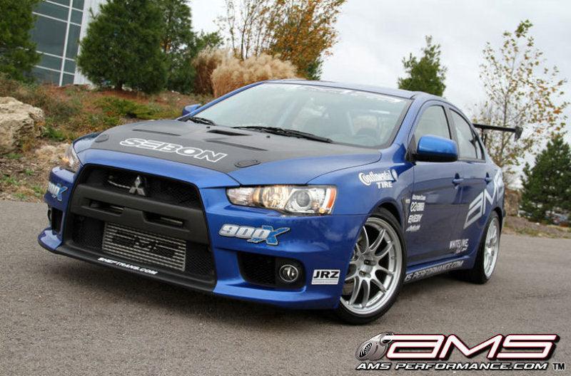 AMS Performance 08-15 Mitsubishi EVO X Front Mount Intercooler - Attacking the Clock Racing