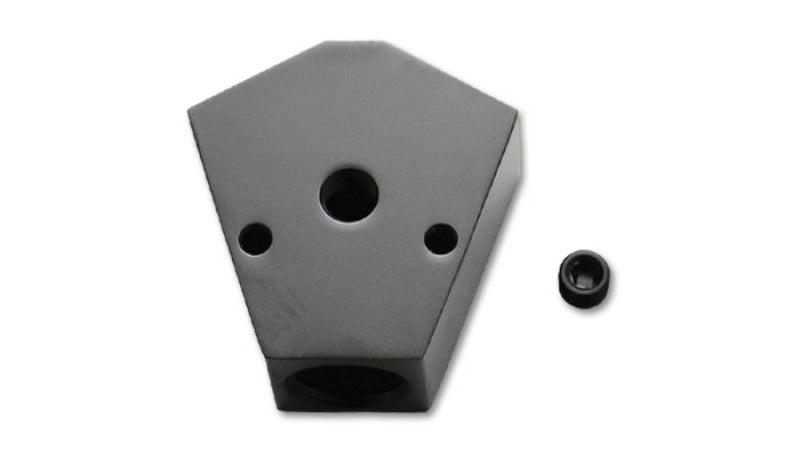 Vibrant Billet Aluminum Y-Block Fitting 1/8in NPT Port - 1/2in NPT x 1/2in NPT x 1/2in NPT