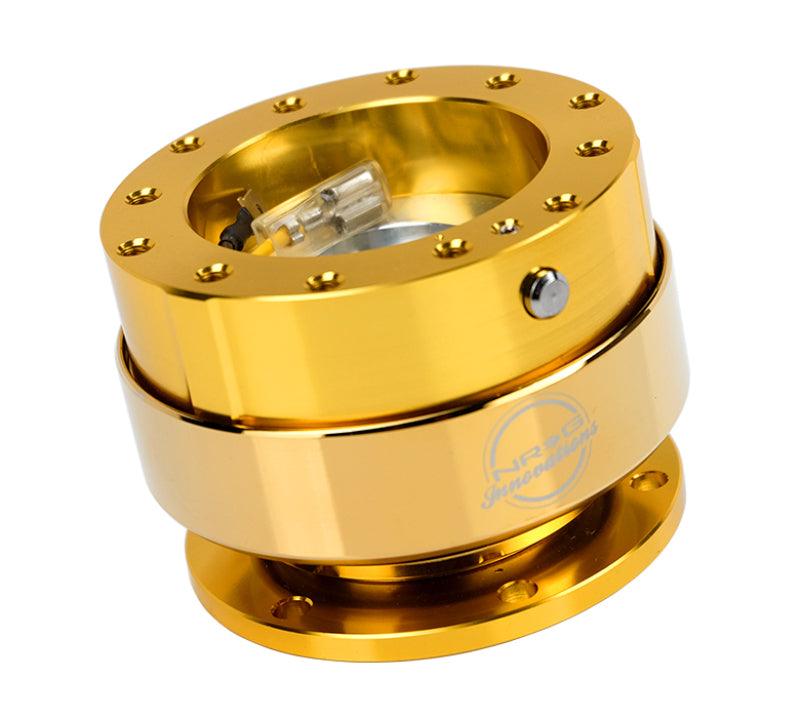 NRG Quick Release - Gold Body/Chrome Gold Ring - Attacking the Clock Racing