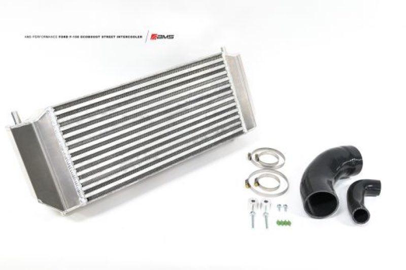 AMS Performance 2015+ Ford F-150 2.7L/3.5L / 17-19 Ford Raptor 3.5L 5.5in Thick Intercooler Upgrade - Attacking the Clock Racing