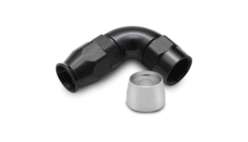 Vibrant Aluminum 90 Deg One Piece Hose End Fitting for PTFE Lined Hose -8AN Size - Attacking the Clock Racing