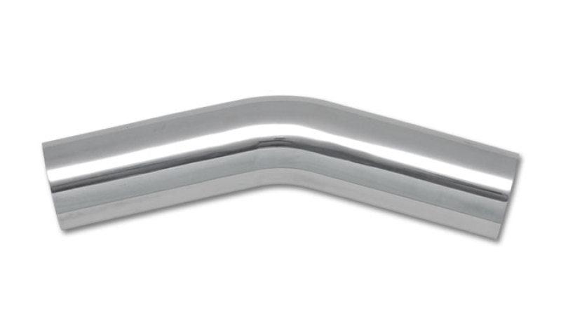 Vibrant 3in O.D. Universal Aluminum Tubing (30 degree Bend) - Polished - Attacking the Clock Racing