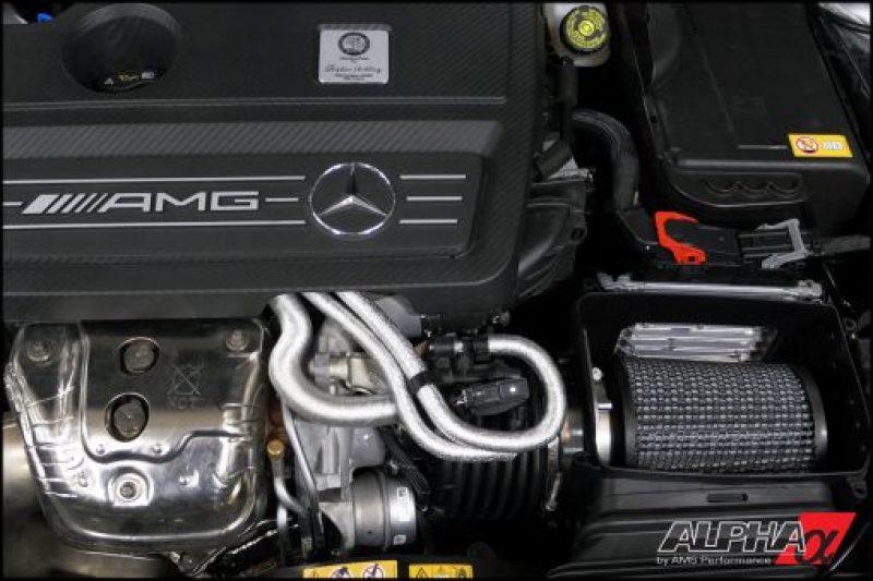 AMS Performance 14-18 Mercedes-Benz CLA 45 AMG 2.0T Alpha Intake System w/Carbon Fiber Duct & Lid - Attacking the Clock Racing