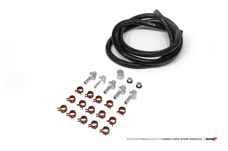 AMS Performance 2009+ Nissan GT-R Alpha Vacuum & Boost Fitting Kit for Carbon/Alum Intake Manifold - Attacking the Clock Racing
