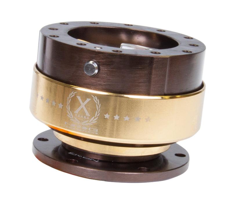 NRG Quick Release Gen 2.0 - Bronze Body / Chrome Gold Ring - Attacking the Clock Racing
