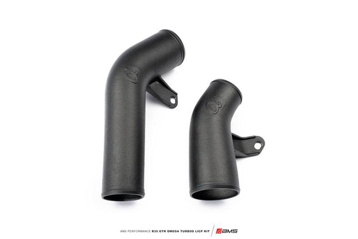 AMS Performance Nissan R35 GTR Omega Turbo Kit 3in Lower Intercooler Pipes - Attacking the Clock Racing