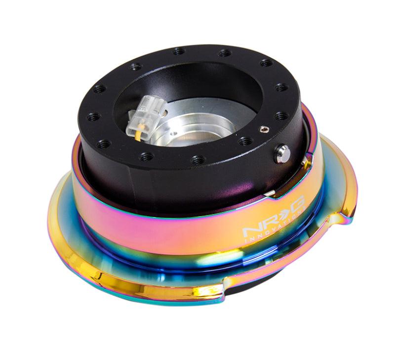 NRG Quick Release Gen 2.8 - Black Body / Neochrome Ring - Attacking the Clock Racing