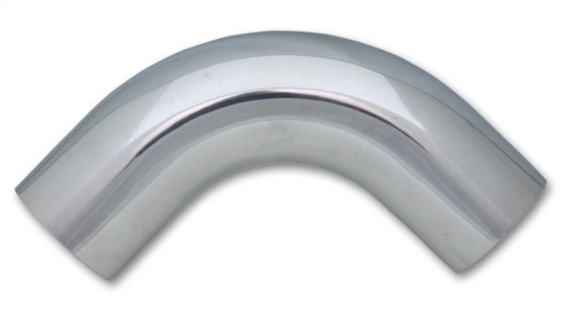 Vibrant 1in O.D. Universal Aluminum Tubing (90 Degree Bend) - Polished - Attacking the Clock Racing