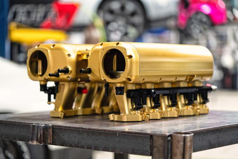 AMS Performance V10 Audi R8 / Lamborghini Huracan / Performante Billet Intake Manifold - CLR Anodize - Attacking the Clock Racing