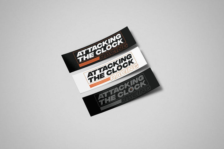 Attacking the Clock Racing Logo Sticker - Attacking the Clock Racing