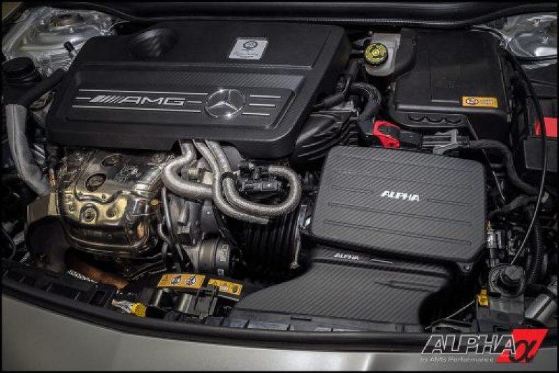 AMS Performance 14-18 Mercedes-Benz CLA 45 AMG 2.0T Alpha Cold Air intake w/Carbon Fiber Lid & Duct - Attacking the Clock Racing