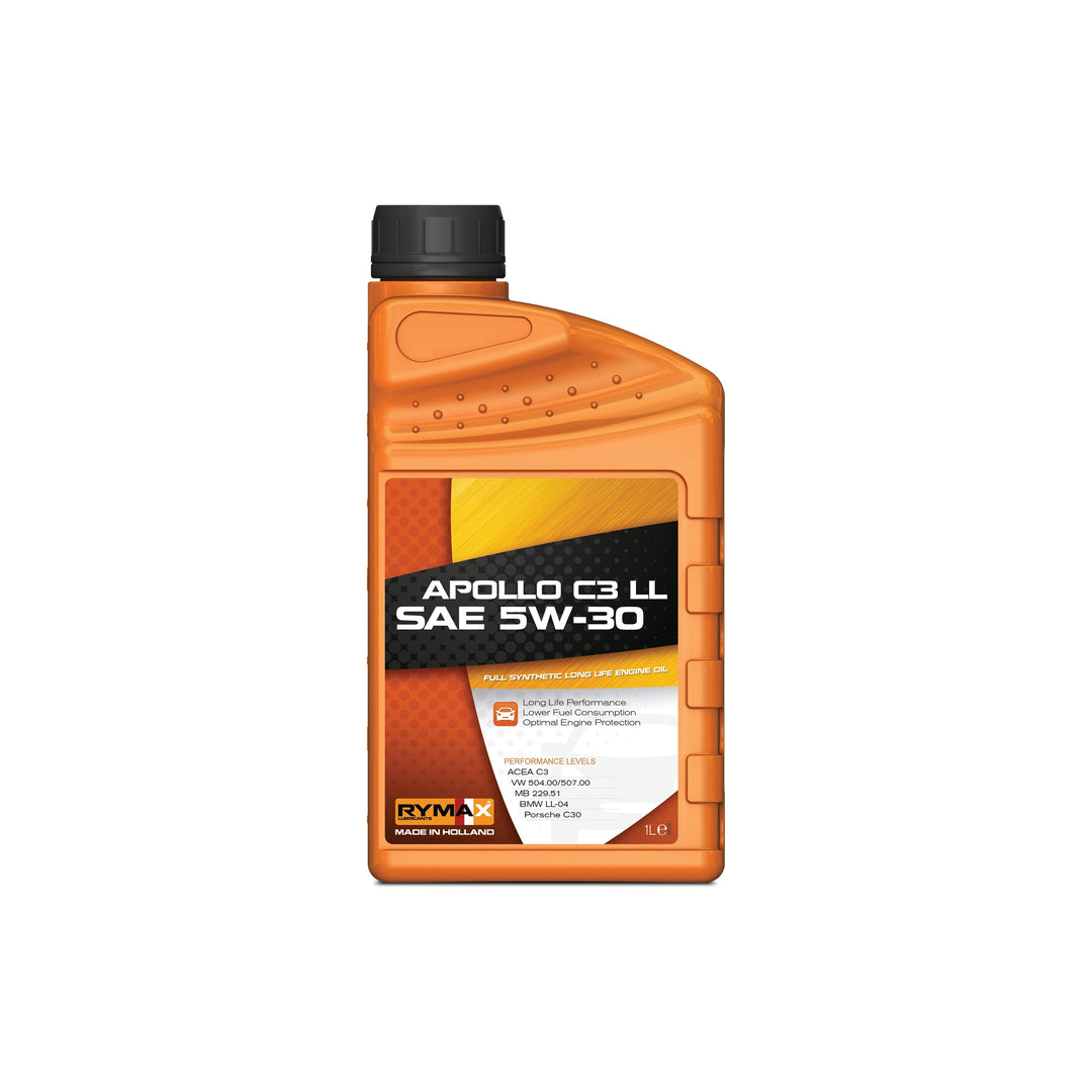 Rymax Apollo C3 LL SAE 5W-30 Full Synthetic Longlife Engine Oil - 1 Litre - Attacking the Clock Racing
