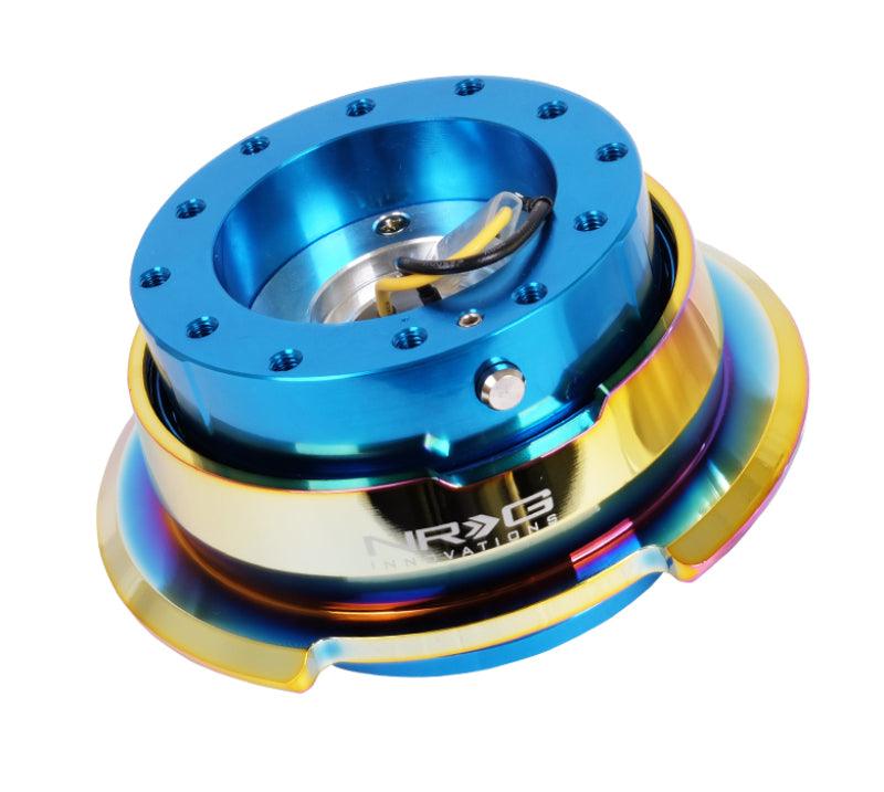 NRG Quick Release Gen 2.8 - Blue Body / Neochrome Ring - Attacking the Clock Racing