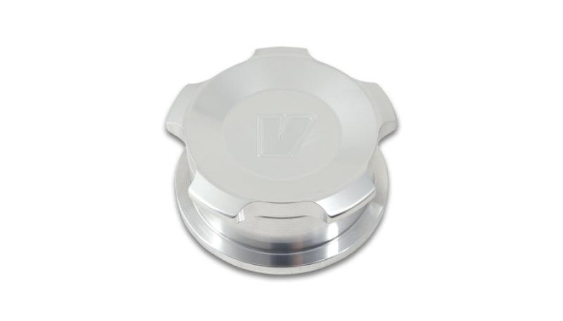 Vibrant 1.5in OD Aluminum Weld Bungs w/ Polished Aluminum Threaded Cap - Attacking the Clock Racing