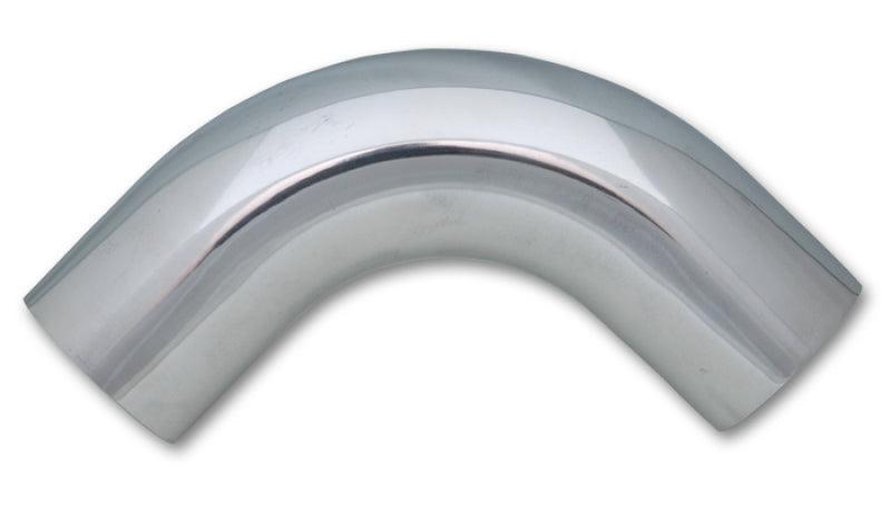 Vibrant .75in OD Universal Aluminum Tubing (90 Degree Bend) - Polished - Attacking the Clock Racing