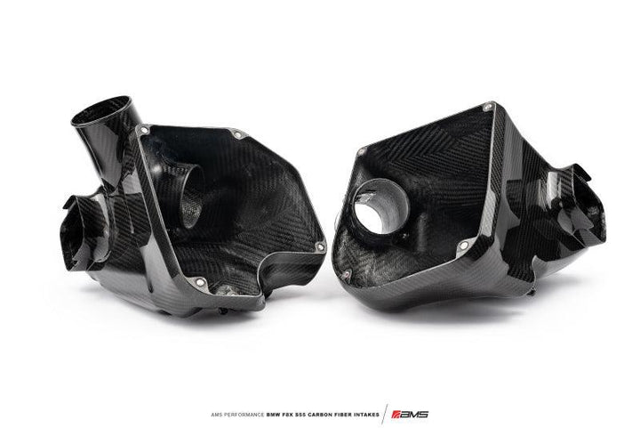AMS Performance 15-18 BMW M3 / 15-20 BMW M4 w/ S55 3.0L Turbo Engine Carbon Fiber Intake - Attacking the Clock Racing