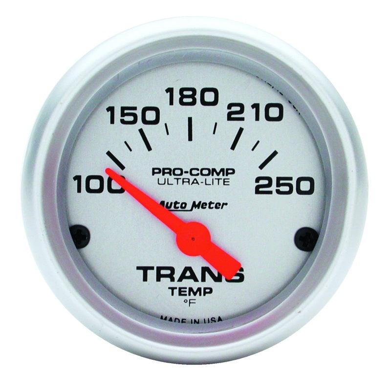 Autometer Ultra-Lite 52mm 100-250 Degree F Mechanical Transmission Temperature Gauge - Attacking the Clock Racing