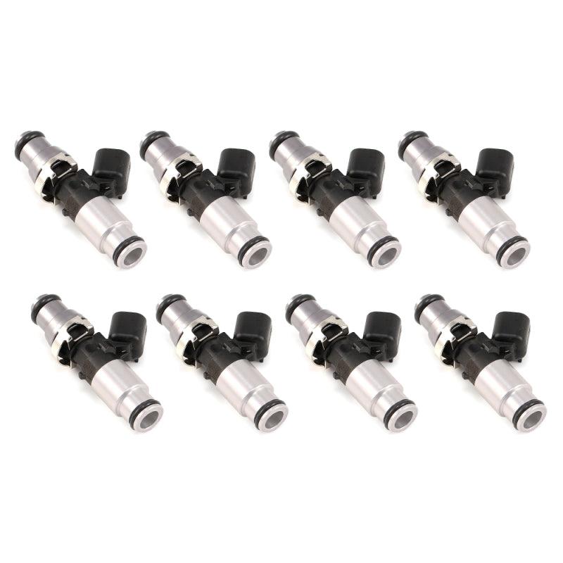 Injector Dynamics 1700cc Injector - 60mm Length - 14mm Grey Top - Silver Bottom Adapt (Set of 8) - Attacking the Clock Racing