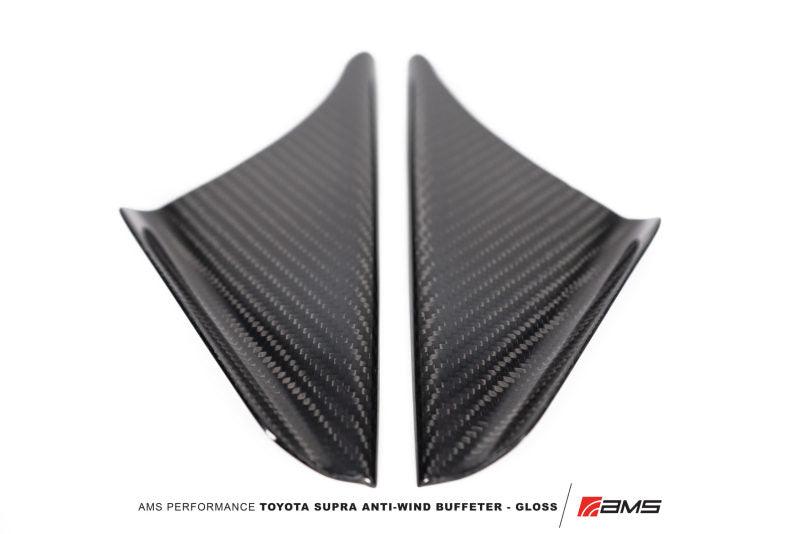AMS Performance 2020+ Toyota GR Supra Anti-Wind Buffeting Kit - Gloss Carbon - Attacking the Clock Racing